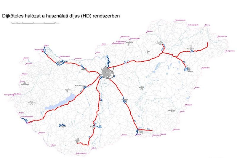 December 31-én még nincs 2015-ös térkép a fizetős magyar útszakaszokról a hivatalos honlapokon