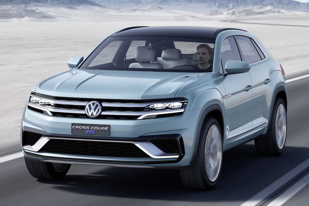 Egyre közelebb araszol az új generációs Touareghez a Volkswagen. A Cross Coupé GTE az amerikai piacon előlegezi meg a modellt.