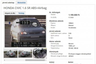 A magyar hondás, aki gyorshajtással reklámozza autóját