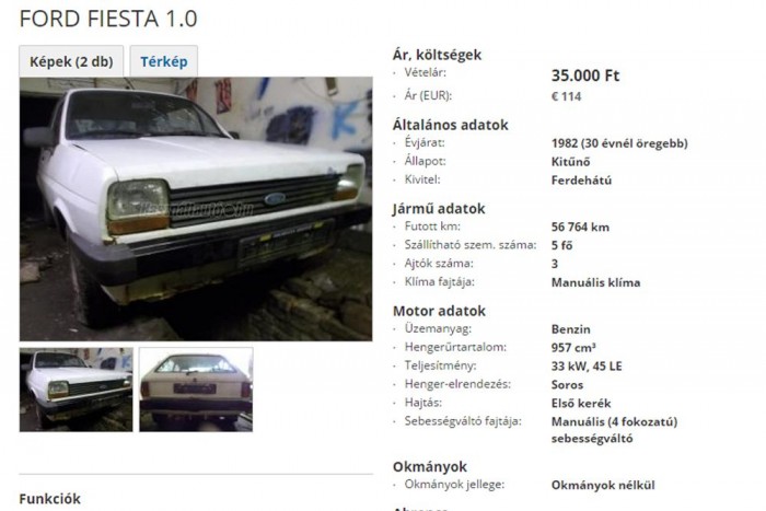 Csajozós Ford eladó, svájci előélettel, alkudni ér 5