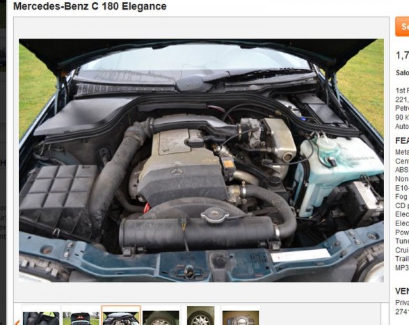 Te megvennéd ezt a BMW-t? 46 Apró mérete miatt nagyon kevés motorteres hirdetés-fotón lehet kiszúrni, de érdemes figyelni: a fényezetlen, fémes csavarfejek arra utalnak a kép alján, hogy ennek a Mercedesnek már bontották az elejét. Ennek ellenére tényleg ígéretes a kocsi, de indulás előtt erre rá kell kérdezni