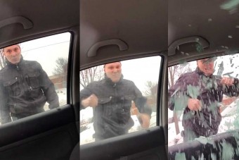 Ököllel zúzta be az ablakot a dühös apa