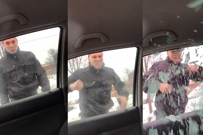 Ököllel zúzta be az ablakot a dühös apa