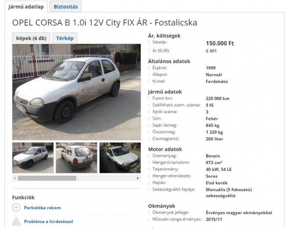 Opel bőrben tért vissza az eladó “Fostalicska” 5