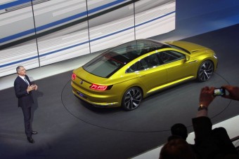 A Volkswagen Csoport erődemonstrációja Genfben