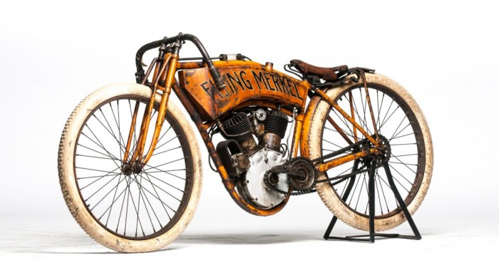 Árverésen a millió dolláros motor 9 | Vezess 1910 Flying Merkel Board Track Racer