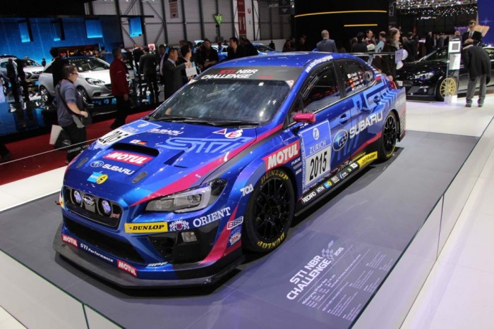 Igazi versenyautók a Genfi Autószalonon 7 Subaru Impreza STI NBR CHALLENGE - Az idei Nürburgringi 24 órás futamon boxermotorok is dübörögni fognak, köszönhetően a japán gyártó részvételének. Az átdolgozott EJ20 kódjelű, turbófeltöltéses kétliteres boxer 340 lóerőt, és 461 Nm nyomatékot termel.