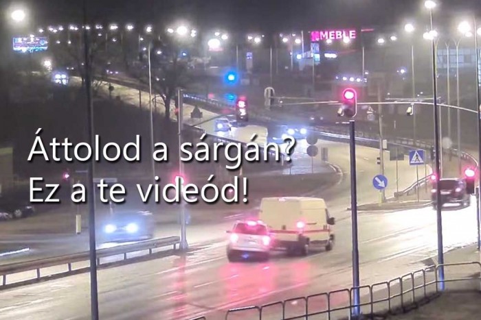 Ez a videó a sárgán áthajtóknak ad igazat