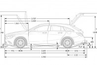 A CLS Shooting Brake méretei