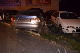 Nem adta ki a körforgalom az ittas Audisnak