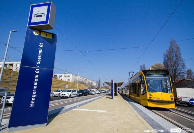 Átadták az 1-es villamos meghosszabbított szakaszát 7