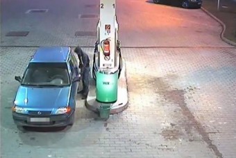 Fizetés nélkül lépett le tankolás után - videó
