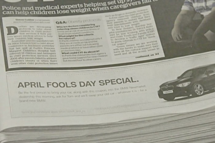 A legjobb áprilisi tréfa, ami nem is volt vicc