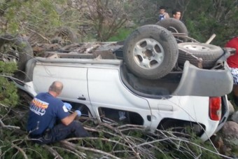 Rázuhant egy terepjáró, de túlélte