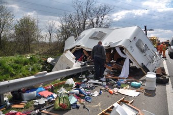 Óriási dugó az M7-esen