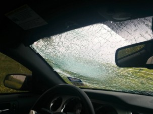 150 km/óránál robbant szélvédőbe egy pulyka