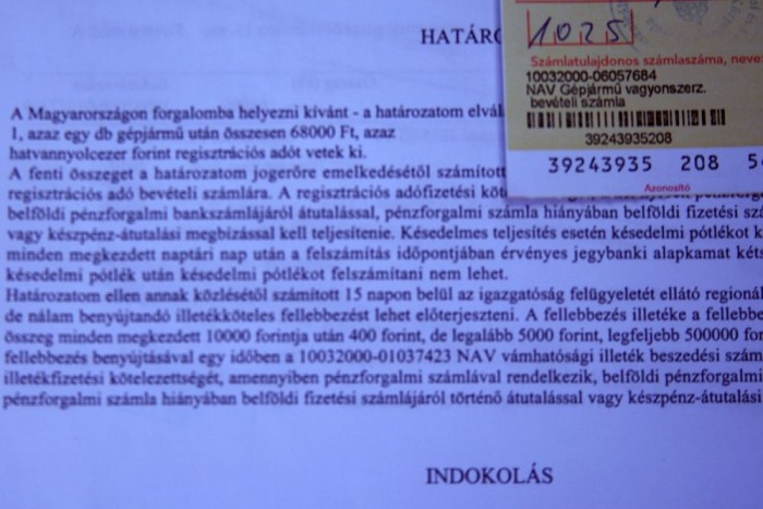 Drágább lett a használtautó-behozatal 8 | Vezess 51 helyett 68 ezer Ft regisztrációs adót fizetett a tulajdonos, mert Euro 2 szerint adózott az elvileg Euro 3-as autó
