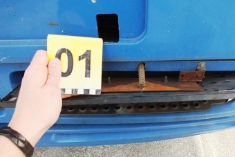 Trükkös rendszámmal bukott le a kamionsofőr