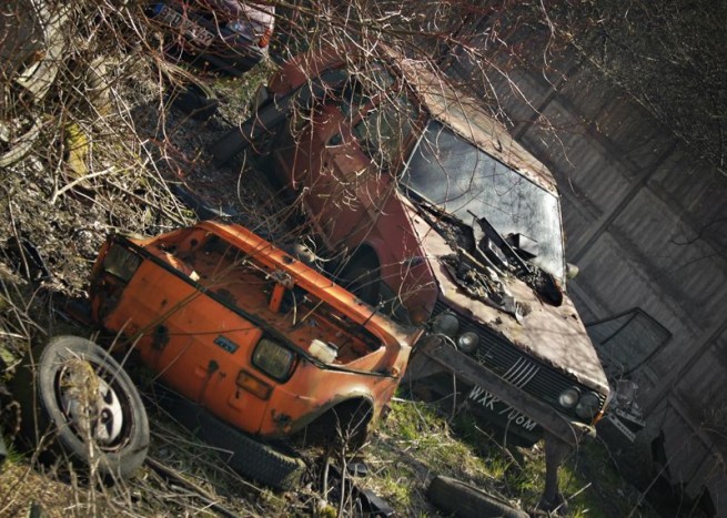 Rengeteg veterán autót emészt egy lengyel erdő 7 | Vezess Rengeteg veterán autót emészt egy lengyel erdő 7