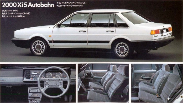 Mi lesz egy Suzukiból 260 lóerővel? 4 Nissan Santana. Az 1980-as évek elején a Nissan vezetése szerteágazó együttműködést tervezett a Volkswagennel. A puhatolózások után jó ötletnek tűnt a korabeli Passat limuzin, a Santana licencgyártásával kezdeni az együttműködést. Megmaradt a név, a Nissan Santana 1984-től 1989-ig volt gyártásban Japánban. Kanagavai szülőhelyével jóval alacsonyabb áron került piacra, mint eredetije