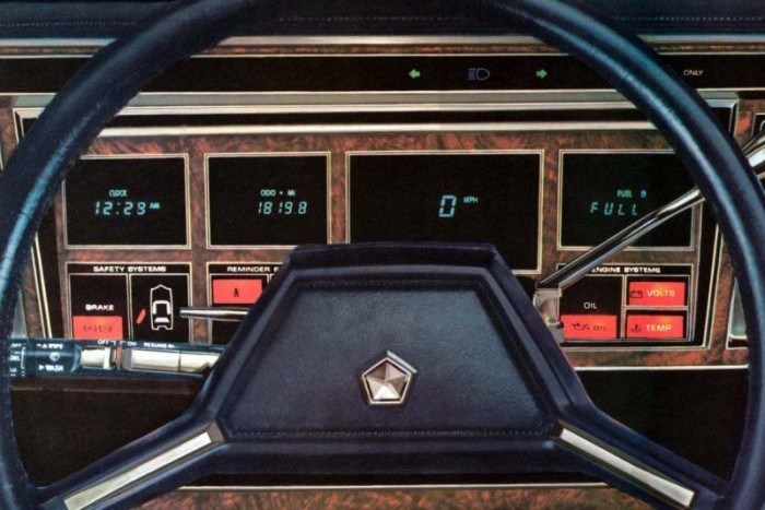 16 digitális csoda-műszerfal a nyolcvanas évekből 11 Chrysler Le Baron (1982)
