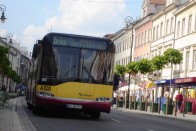 Alvállalkozós Solaris Urbino 15 Varsó belvárosában 2006-ban. Fotó: Aranyi Péter