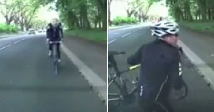 Parkoló autónak ütközött a lehajtott fejű országútis