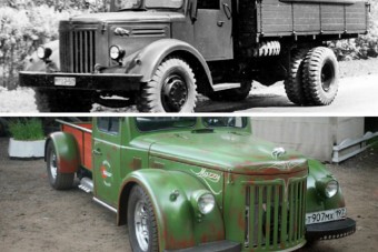 Láttál-e már porig ültetett szovjet teherautót?