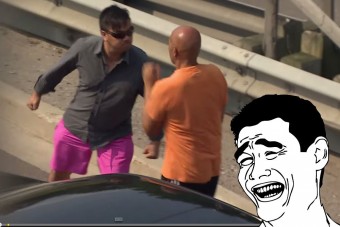 Ilyen, amikor Kanadában összeugrik két autós