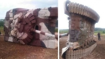 Tankot így fejre állni még sosem láttunk