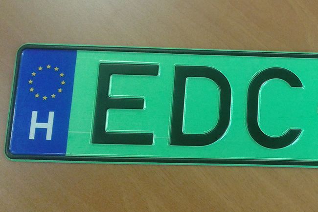 Új rendszámot vezettek be Magyarországon