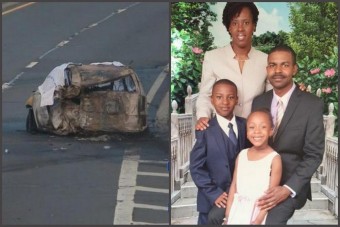 Nem segítettek az égő autóban rekedt családon