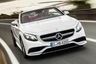 S63 AMG Cabriolet: 585 LE, 900 Nm, összkerékhajtás, 3,9 mp 0-100 km/óra, 10,4 l/100km