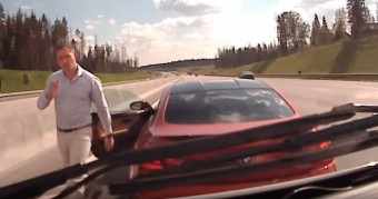 Mentőt szorított le a tahó BMW-s