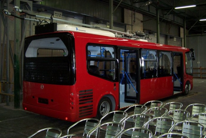 A Modulo Optimo troli önjáró üzemmódban is képes közlekedni. 