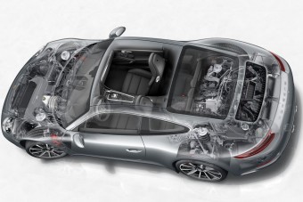 A Porsche megmutatja, hogyan kormányozza mind a négy kereket