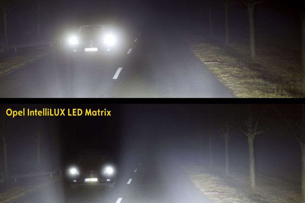 Messzebbre világít a xenonnál a LED-es fény, de az a fő, hogy csak az érkező autó sávjában kell visszavenni a fényerőt, a többi maradhat reflektoron