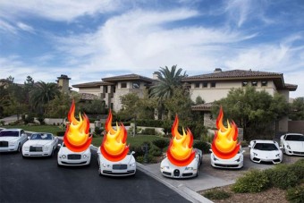 Felgyújtották Mayweather luxusautóit - 630 millió forintos kár