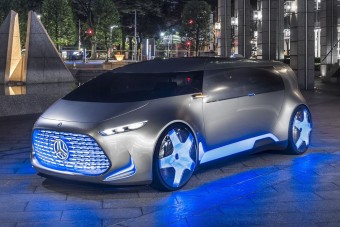 Világító kavics a Mercedestől