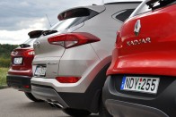 Teszt: Hyundai Tucson 1,6 T-GDi-Nissan Qashqai 1,2 DIG-T-Renault Kadjar 1,2 TCe 107