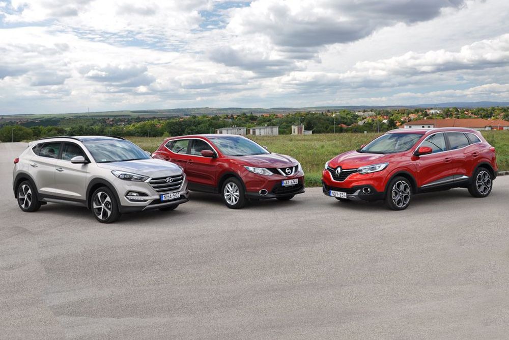 Teszt: Hyundai Tucson 1,6 T-GDi-Nissan Qashqai 1,2 DIG-T-Renault Kadjar 1,2 TCe 95