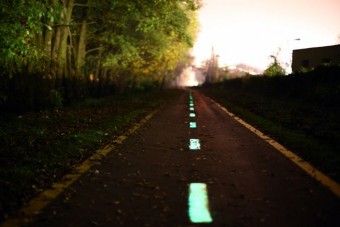 Világító kerékpárutak Magyarországon