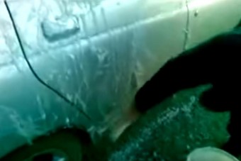 -40 fokban autót mosni megdöbbentő ötlet