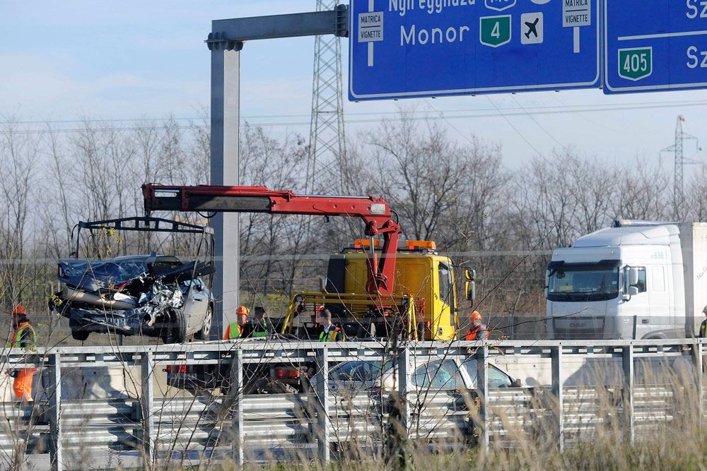 Fotók az M0-son történt tömegbalesetről 4