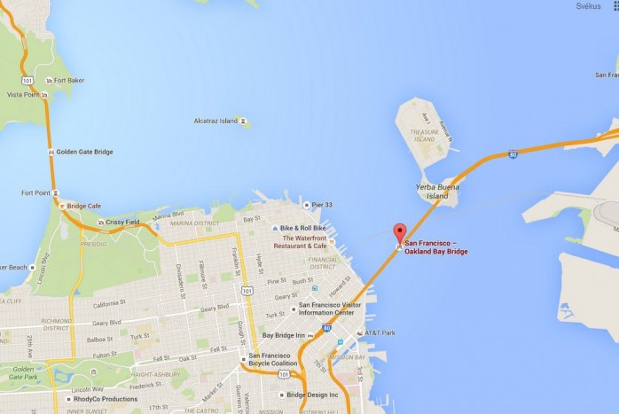 Sztriptíz a hídon, hatalmas volt a dugó 3 | Vezess Kép: Google Maps