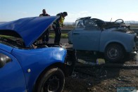 Így tört ripityára egy Trabant a 3-as főúton 2