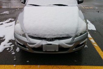 Ezt tette a hó egy autóval reggelre - a nap képe