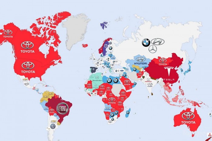 Remek infografika mutatja, melyek a világ kedvenc autói