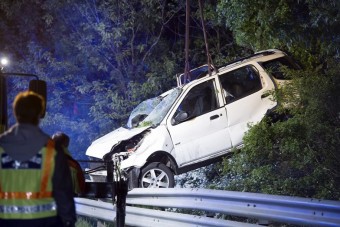 Halálos baleset, lángoló autó a 7-es főúton