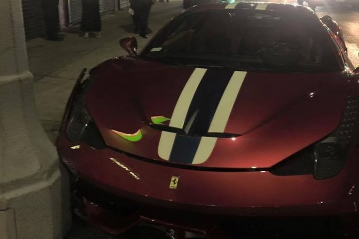 Drogos volt a sofőr, pusztult a Ferrari 9 Drogos volt a sofőr, pusztult a Ferrari 9